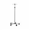 Graham Field 5 leg IV stand with 2 inch nylon swivel casters provides easy movement