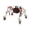 Kaye PostureRest Four Wheel Walker With Seat And Installed Silent Rear Wheel For Youth - Soft Sling Seat
