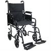 Karman Healthcare T-2700 Transport Wheelchair With Removable Armrest and Footrest