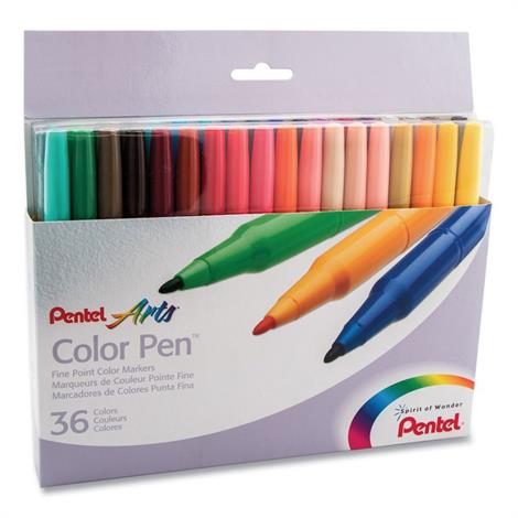 Pentel Fine Point 36-Color Pen Set | Classroom Supplies