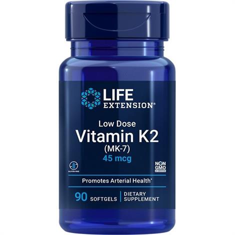 Life Extension Low Dose Vitamin K2 Softgels | Vitamin ...
