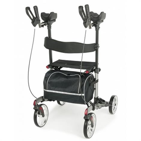 Lumex HybridLX Rollator & Transport Chair - 2-in-1 Mobility Aid, Lightweight Aluminum, 300lb Capacity, Blue