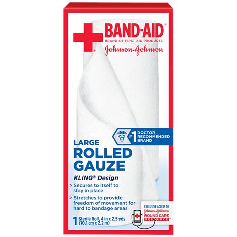 Buy Johnson & Johnson Band-Aid Rolled Gauze