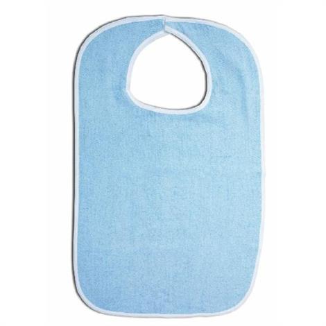 Essential Medical Standard Blue Terry Cloth Bib | Clothing protector