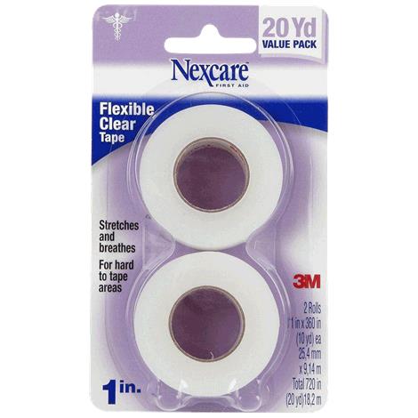 tape nexcare flexible aid clear 3m hypoallergenic