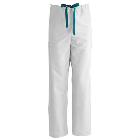 white drawstring cargo pants