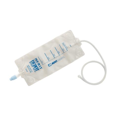 Merit Medical Drainage Depot Bag With Soft Cloth Backing | Urinary Leg Bags