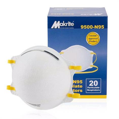 Buy Makrite NIOSH Certified N95 Pre-Formed Cone Disposable Particulate Respirator Mask