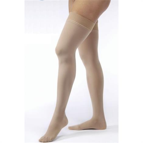 Jobst Opaque 15-20 mmHg Thigh High Stockings - Silky Beige XL - Closed Toe Compression main image 0