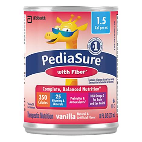pediasure fiber cal nutrition abbott drink ready balanced complete oz vanilla inst liquid use fl case shipping