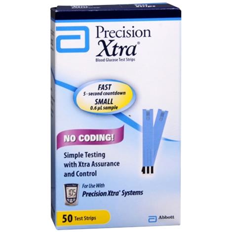 blood test strips glucose xtra Test Abbott Xtra Blood   Strips Precision Glucose Strips Test