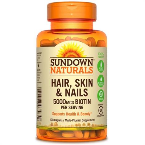 SunDown Organics Hair, Skin And Nails Vitamin Supplement ...