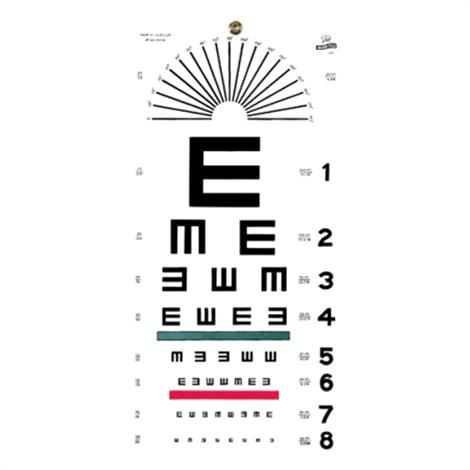 Graham-Field E Hanging Eye Chart | Low Vision Aids