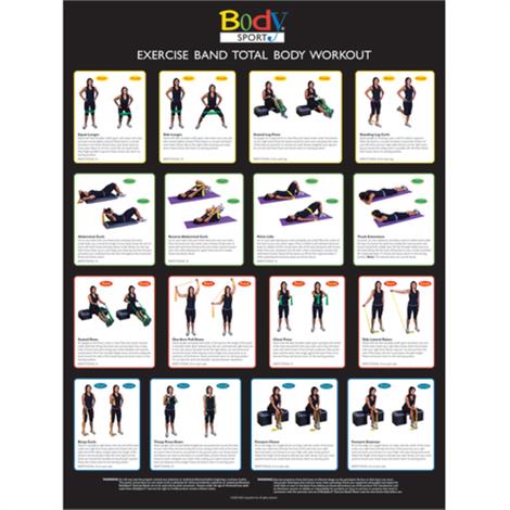 Buy Resistance Tube and Band Exercise Chart [Earn Reward $]