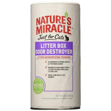 miracle odor litter deodorizing destroyer powder cats box natures