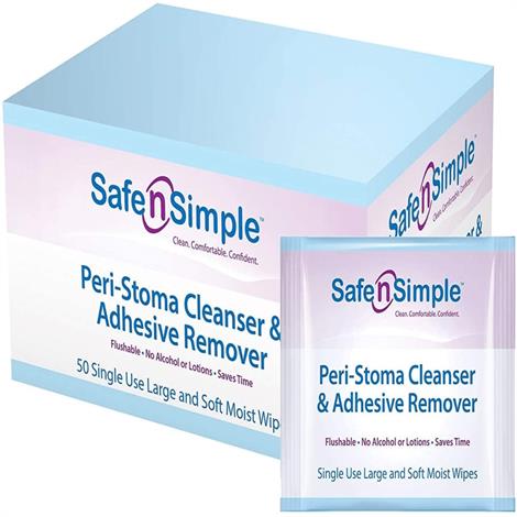 Buy Safe n Simple Peri-Stoma Adhesive Remover Wipes