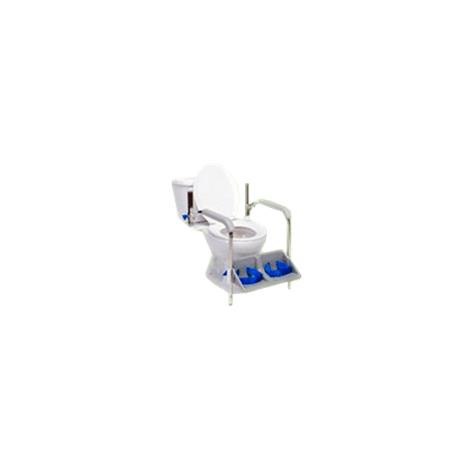 Columbia Lo-Back Toilet Support System with Padded Back | Commode Chairs