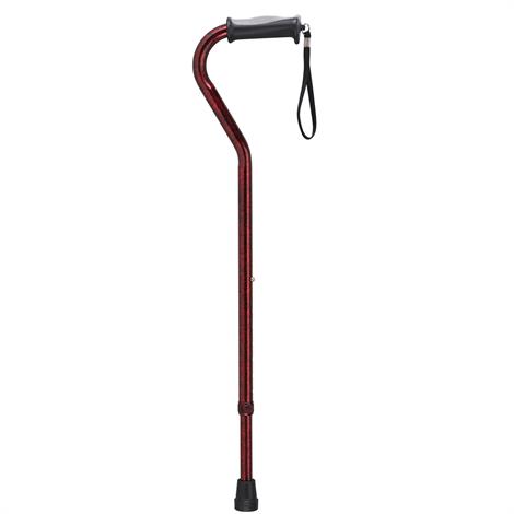 Drive Adjustable Height Offset Handle Cane With Comfortable Gel Hand ...