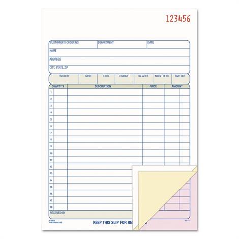 Adams 2-Part Receipt Book | Record Keeping