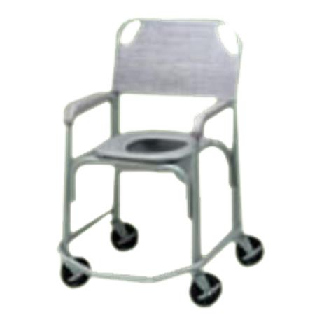 Buy Tubular Fabricators Shower Chair and Commode with Five Inches Solid Stem Casters
