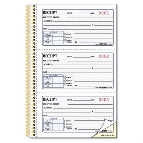 Rediform Gold Standard Money Receipt Book | Record Keeping