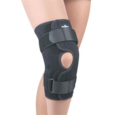 FLA Orthopedics Safe-T-Sport Neoprene Wrap Around Hinged Knee Brace ...