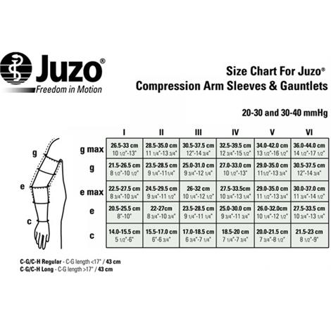 compression shirt size chart