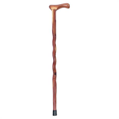 Mabis DMI Briggs Brazos Twisted Aromatic Cedar Walking Cane With ...