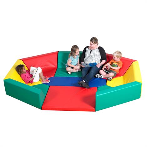 Childrens Factory Soft Octagonal Rainbow Hollow Seating | Seating and ...