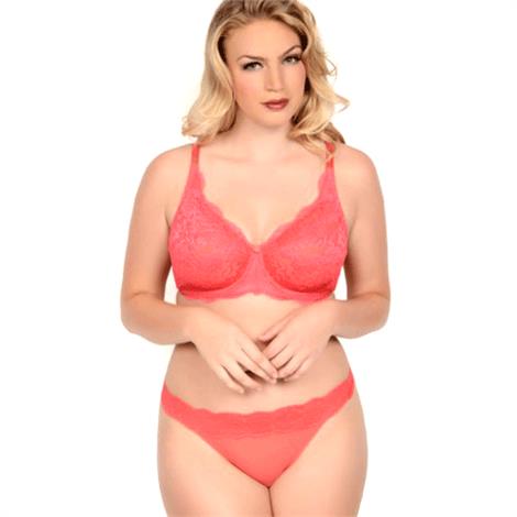 Shaparee by QT Intimates Cotton and Satin Underwire Bra 