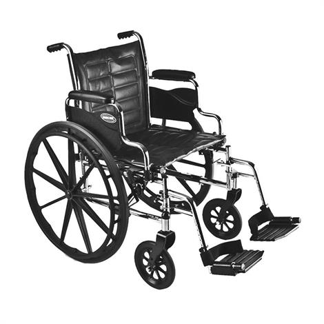 Buy Invacare Tracer EX2 20" x 16" Frame with Permanent Arm Silver Vein Wheelchair