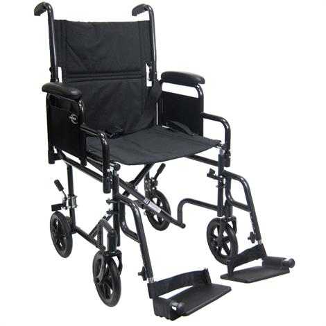 Buy Karman Healthcare T-2700 Transport Wheelchair With Removable Armrest and Footrest