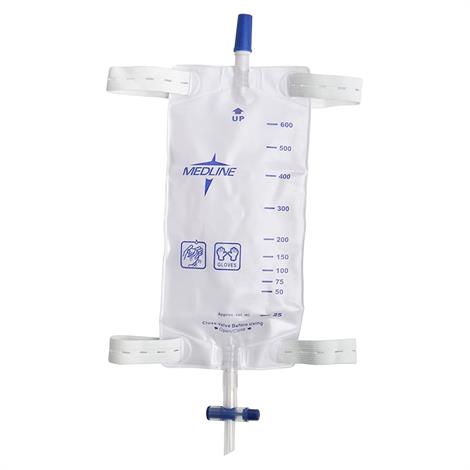 Medline Urinary Leg Bags With Slide Tap Drainage And Comfort Straps