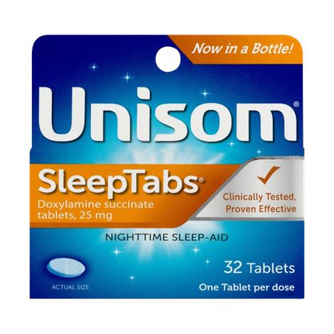 Unisom SleepTabs Nighttime Sleep Aid Tablet | Relaxation and Leisure