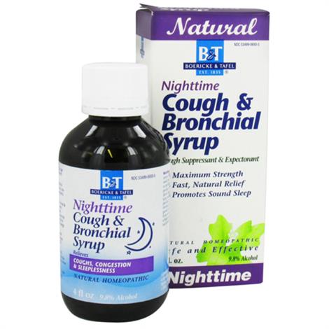 Boericke And Tafel Nighttime Cough And Bronchial Syrup | OTC Decongestant