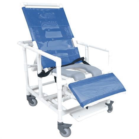 Healthline Bariatric Reclining Shower Commode Chair | Shower Chairs