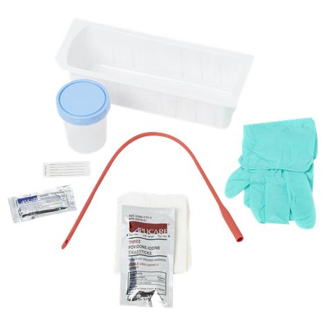 Medline Red Rubber Urethral Catheterization Tray | Insertion/Irrigation ...