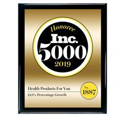 Health Products For You Makes the Inc. 5000 List for the Second Consecutive Year