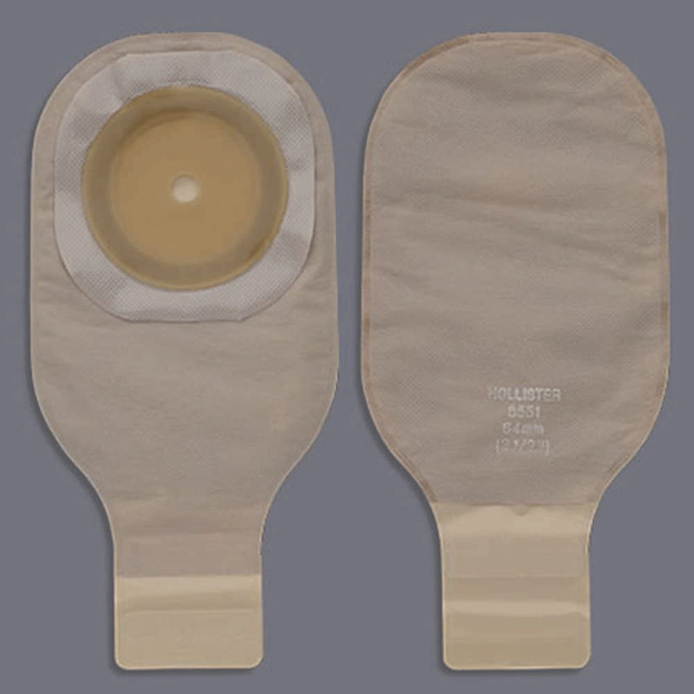 Hollister Premier One Piece Flat Cut To Fit Beige Drainable Pouch With Flextend Skin Barrier