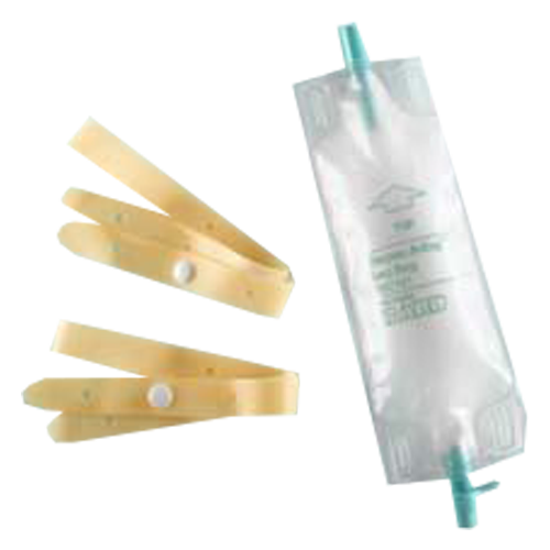 Bard DispozABag Leg Bags With Flip Flo Valve, Latex Straps, Extension