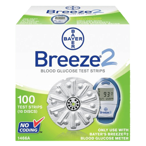 Bayer Ascensia Breeze 2 Blood Glucose Test Strips by SIEMENS HEALTHCARE